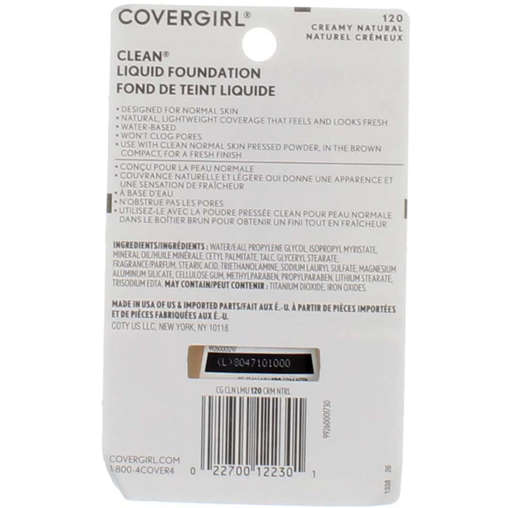 Clean Makeup Foundation Soft Honey 155, 1 Fl Oz (packaging may vary)