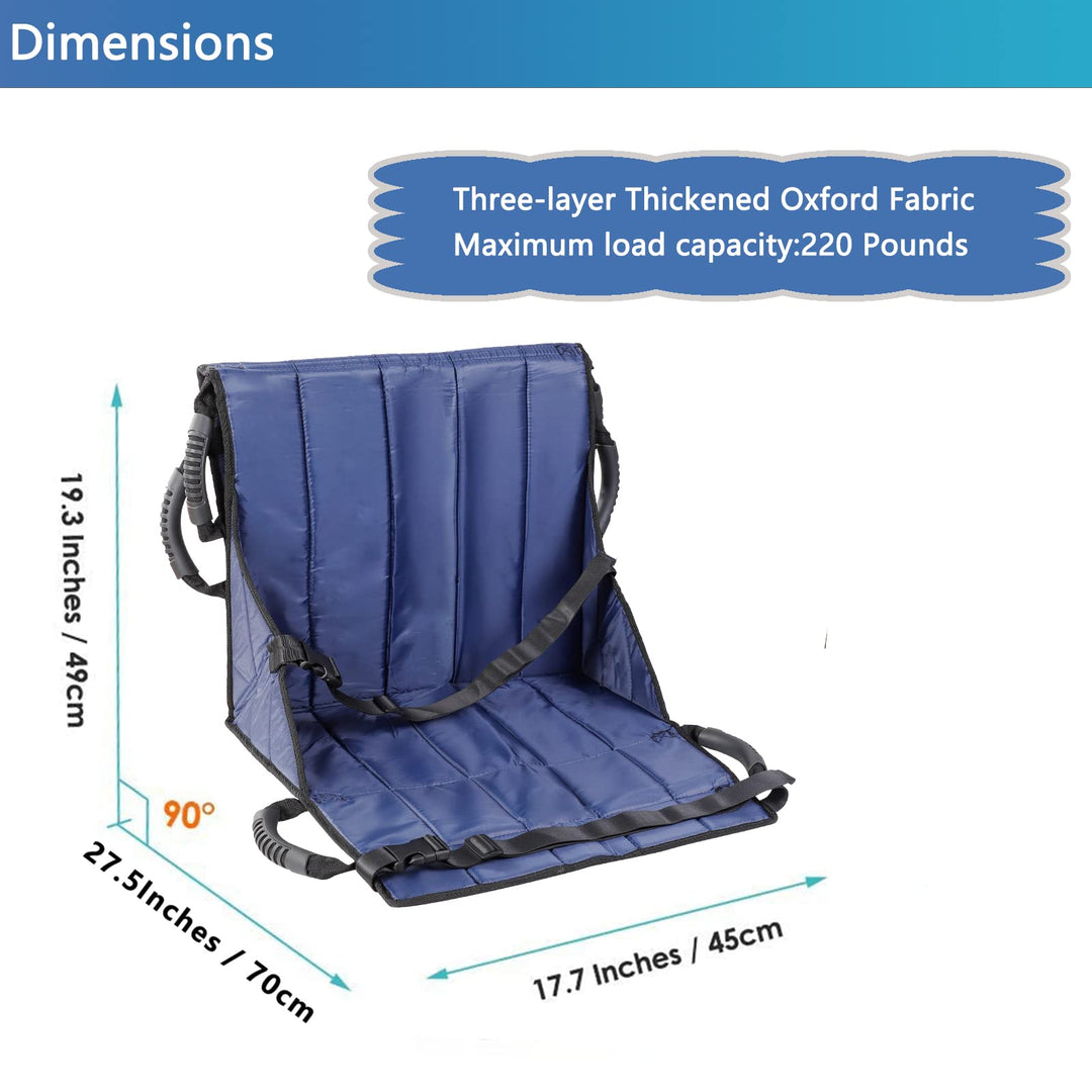 Transfer Board for Wheelchair, Emergency Evacuation Chair Lift Belt Safe Sliding Board for The Elderly, Handicapped and Bedridden, Home Use Disabled Pad Up & Down Stairs Medical Padded