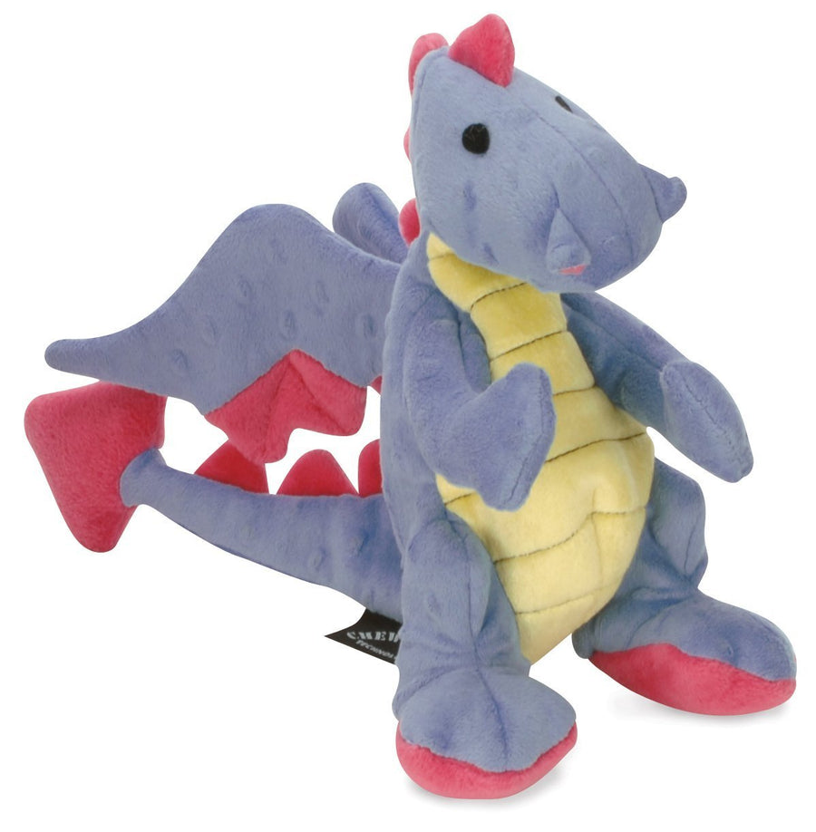Bubble Plush Dragons Squeaky Dog Toy, Chew Guard Technology - Periwinkle, Large