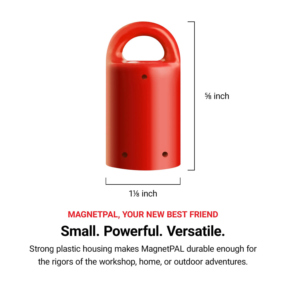MagnetPal 3 pack Heavy-Duty Neodymium Anti-Rust Magnet, Best for Magnetic Stud Finder / Key Organizer / Indoor and Outdoor Multi Uses, Yellow with Key Ring (SP-MPM3YL)
