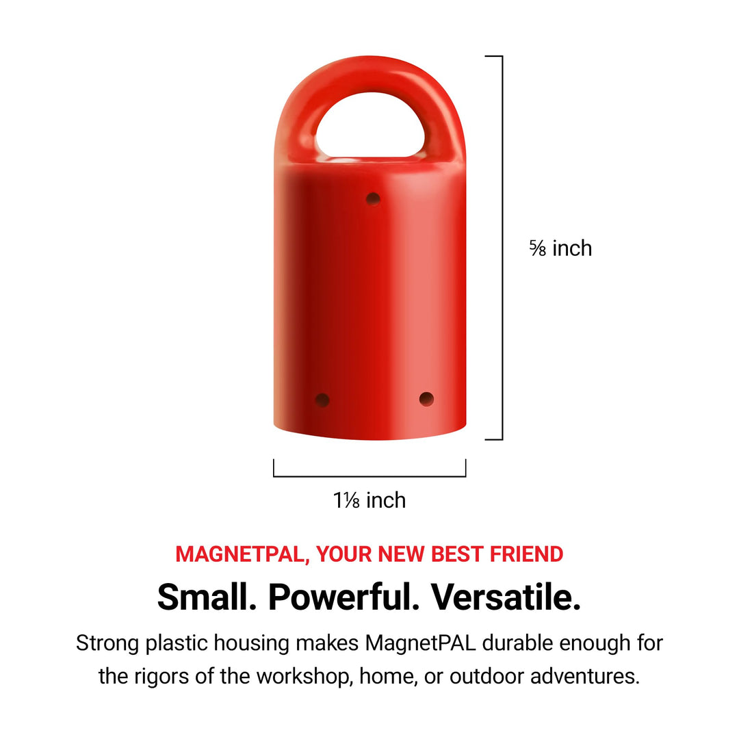 MagnetPal 3 pack Heavy-Duty Neodymium Anti-Rust Magnet, Best for Magnetic Stud Finder / Key Organizer / Indoor and Outdoor Multi Uses, Yellow with Key Ring (SP-MPM3YL)