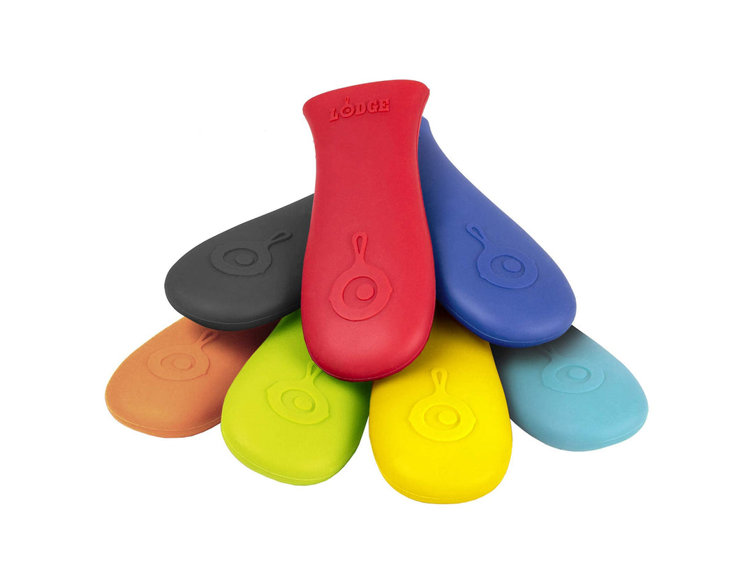 Silicone Hot Handle Holder - Red Heat Protecting Silicone Handle for Cast Iron Skillets with Keyhole Handle
