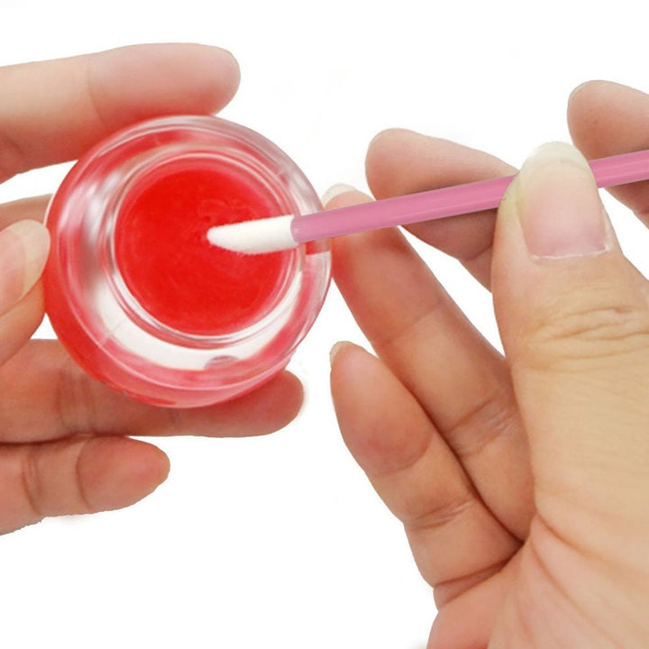 Lip Gloss Applicators Disposable Lipstick Wands Bulk Lip Brush Makeup Tool, 300 Pcs, Pink