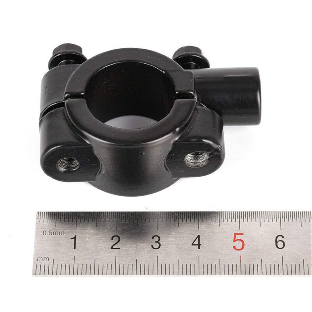2pcs Motorcycle Handlebar Mirror Mount Mirrors Holder Clamp for 7/8 inch Handle Bar Sports Bike Kawasaki Honda Yamaha (10mm)