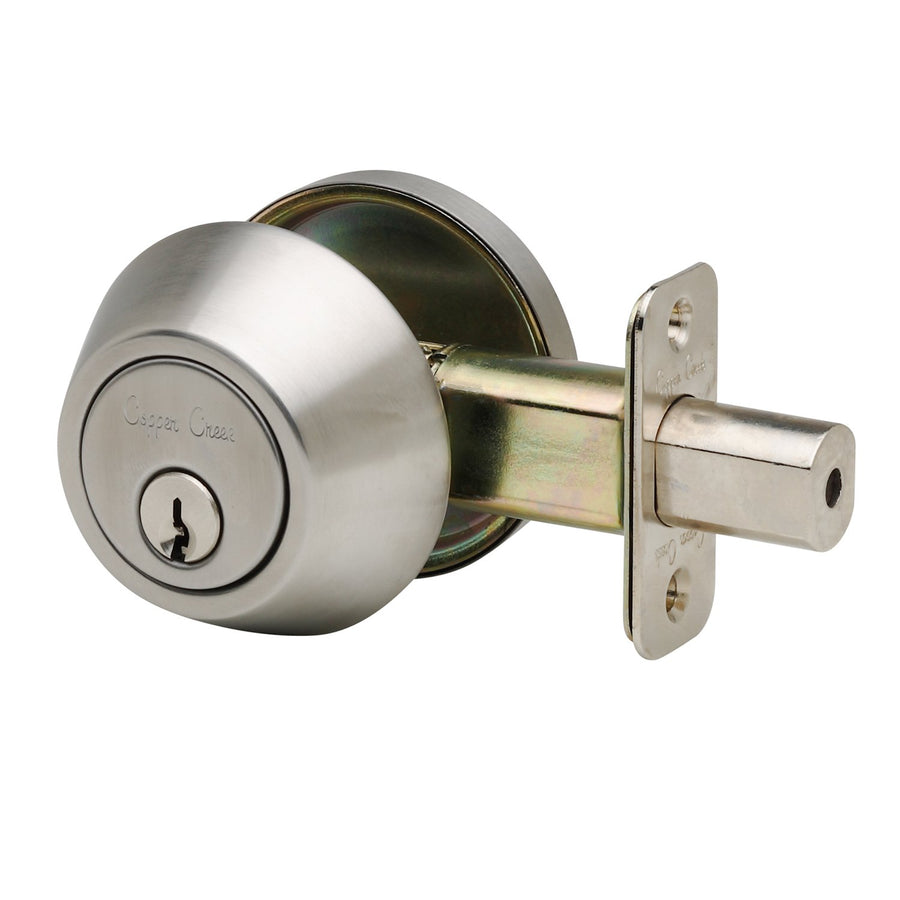DB2410SS Single Cylinder Deadbolt, Standard Size, Satin Stainless