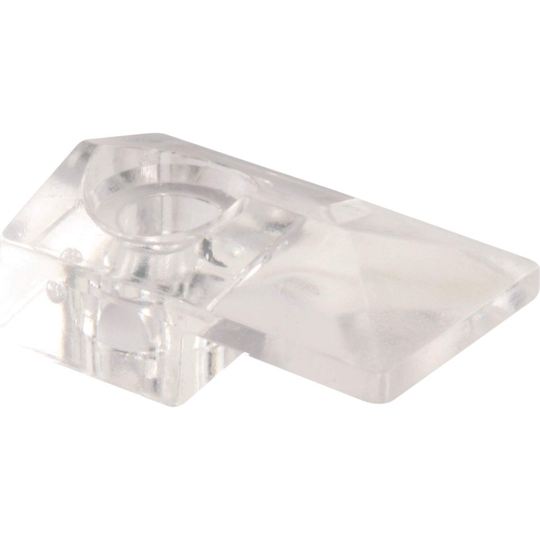 Prime-Line U 9278 Mirror Clip, Clear Acrylic, Fits 1/4 In. Thick Glass Mirrors (6 Pack)