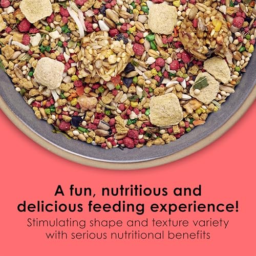 Fiesta Parakeet Food, Nutritious and Fun Blend, Supports Skin, Feather, Digestion, Brain and Heart Health, 4.5 pounds