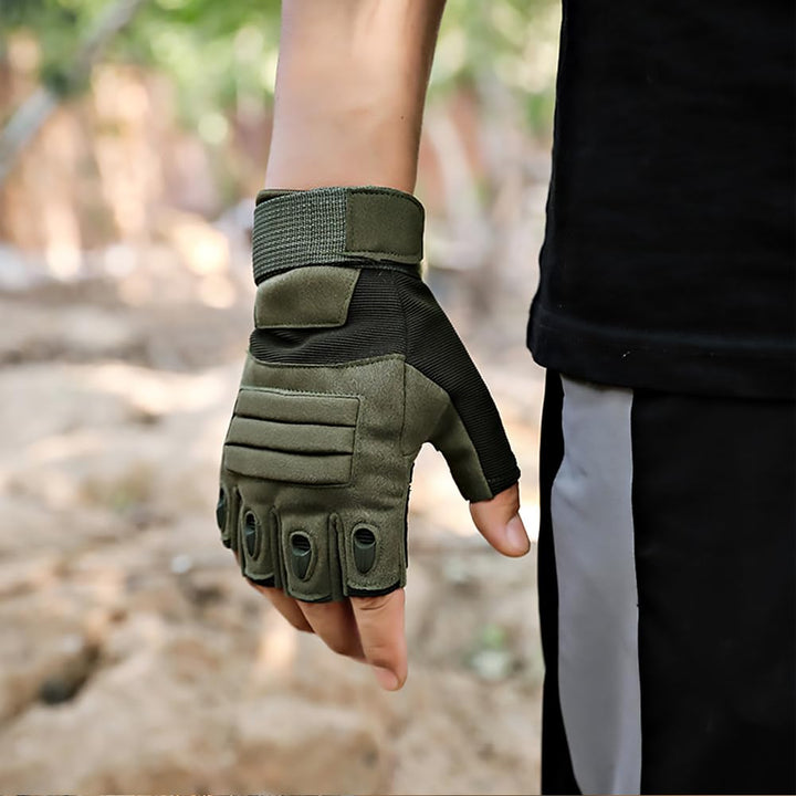 Half Finger Tactical Gloves for Men,Touchscreen Fingerless Airsoft Gloves for Outdoors Hunting Motorcycle Cycling Work Gloves