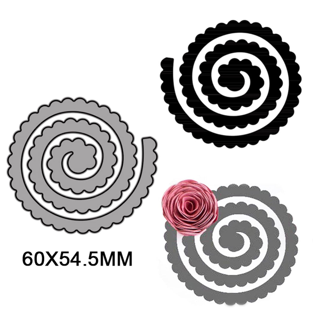 24 Pcs Flowers 3D Layering Rose Metal Cutting Dies Set DIY Die-cuts Embossing Scrapbooking Stencils DIY Craft Card Template Gift Cardmaking Handmade Greetings Card Art Decoration
