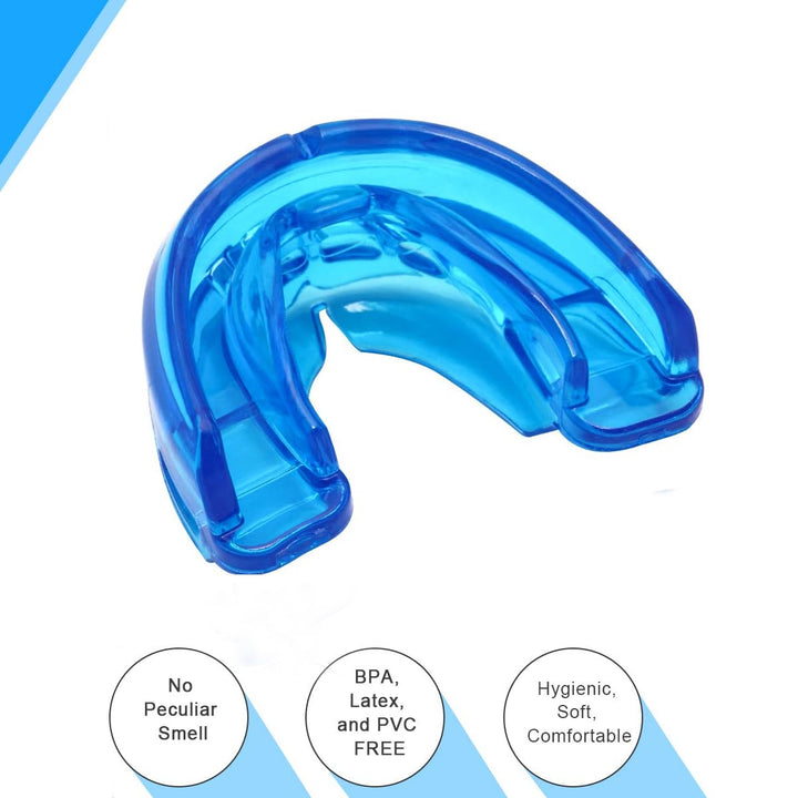Double Braces Mouth Guard, Mouth Guard Sports, Athletic Mouth Guards, Youth Mouthguard for Upper and Lower Teeth Protection, No Boiling Required for Youth, Teenager