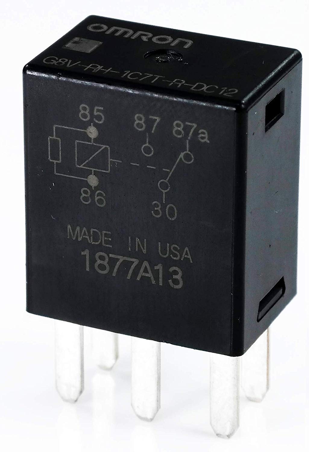 G8V-RH-1C7T-R-DC12 - Power Relay (2 Piece) Black
