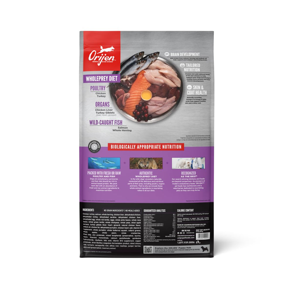 Puppy Large Dry Dog Food, Grain Free Dry Dog Food for Puppies, Fresh or Raw Ingredients, 23.5lb