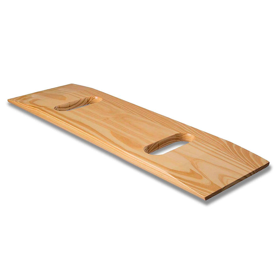 Transfer Board Made of Heavy-Duty Wood for Patient, Senior and Handicap Move Assist and Slide Transfers, FSA and HSA Eligible, Holds up to 440 Pounds, 2 Cut out Handle, 24 x 8 x 1