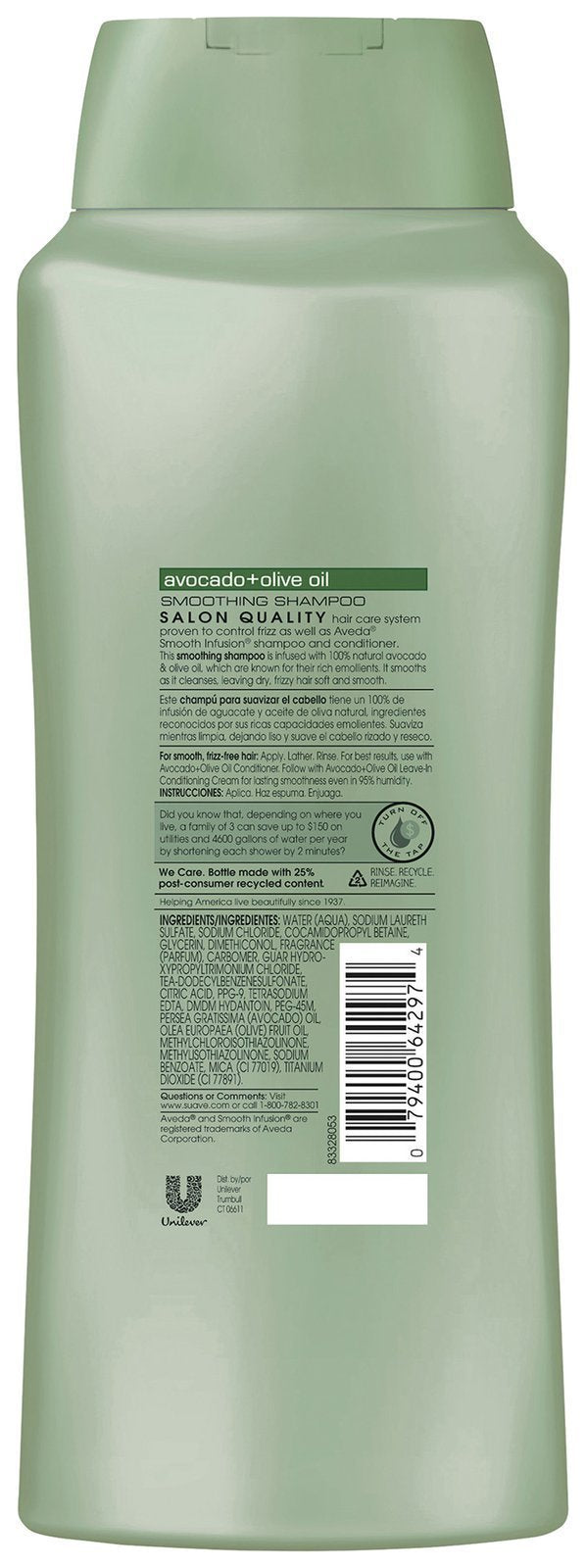 Professionals Smoothing Shampoo Avocado + Olive Oil, 28 Ounce