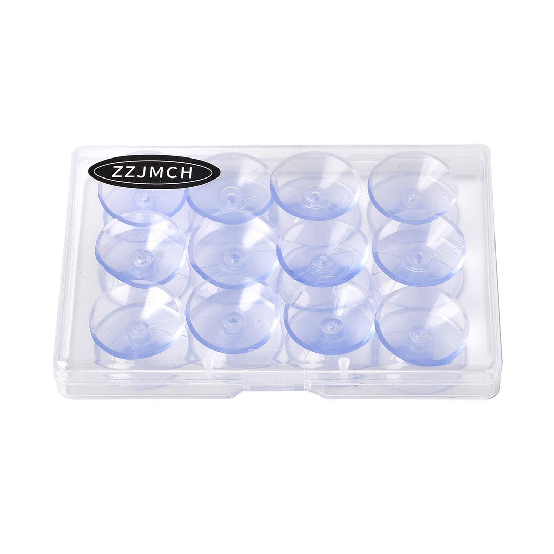 Double Sided Suction Cups Compatible with Glass Table Top, to Keep The Glass Table Top from Sliding, Glass Table Top Bumpers, Glass Table Top Spacers, Window Hanger Suction Cup. 12PCS
