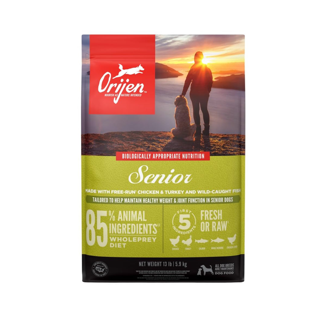 Senior Dry Dog Food, Grain Free Dry Dog Food for Senior Dogs, Fresh or Raw Ingredients, 13lb