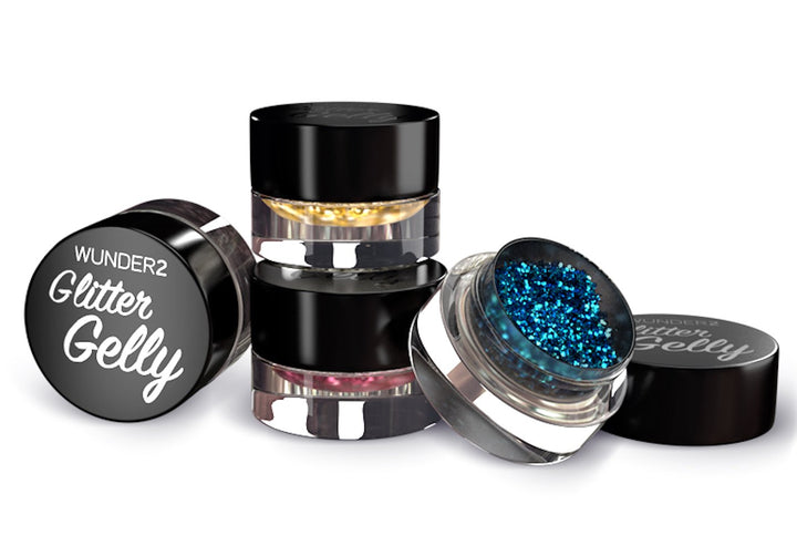 GLITTER GELLY Long Lasting Glitter Gel - Face, Eye and Body Glitter Makeup, Citrine Color