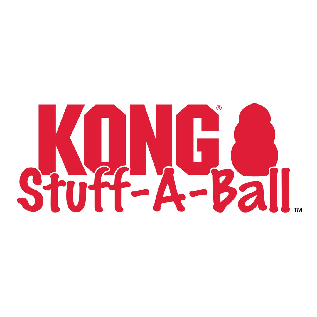 Stuff-A-Ball - Durable, Natural Rubber Chew Toy for Dogs - Dental Health Pet Toy for Chewing & Teeth Cleaning - Stuffable for Treats & Snacks - for Small Dogs