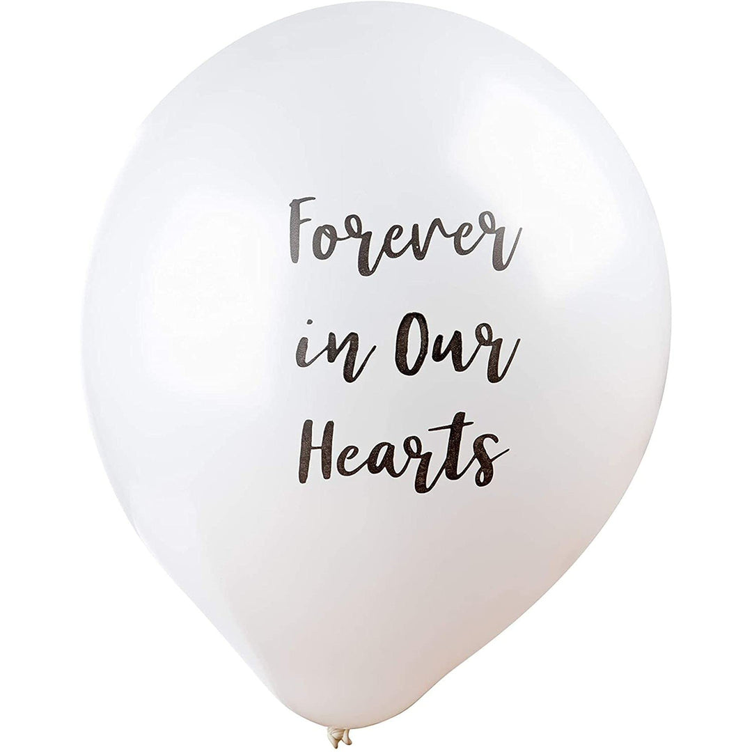 Memorial Balloons, Forever In Our Hearts (12 in., 30 Pack)