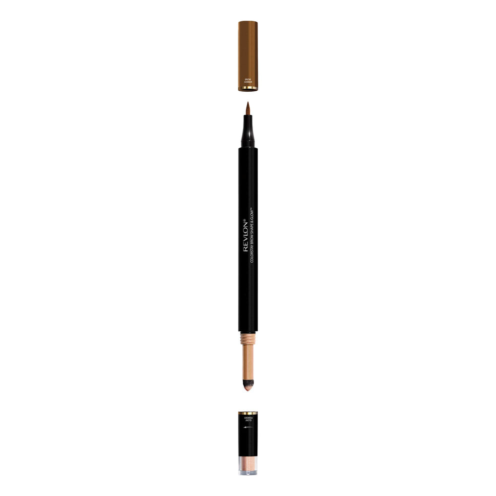 Revlon Colorstay Shape & Glow Eye Brow Marker and Highlighter, Soft Brown (0.02 Oz (Marker), 0.008 Oz (Highlighter)),1 Count