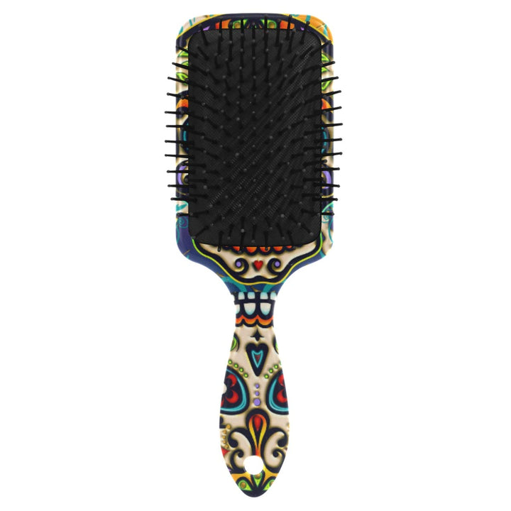Hairbrush Floral Sugar Skull Day Of The Dead, Air Cushion Massage Comb Hair Brush Anti Static Nylon Ball-tipped for Men Women Wet Dry Curly Damaged Hair
