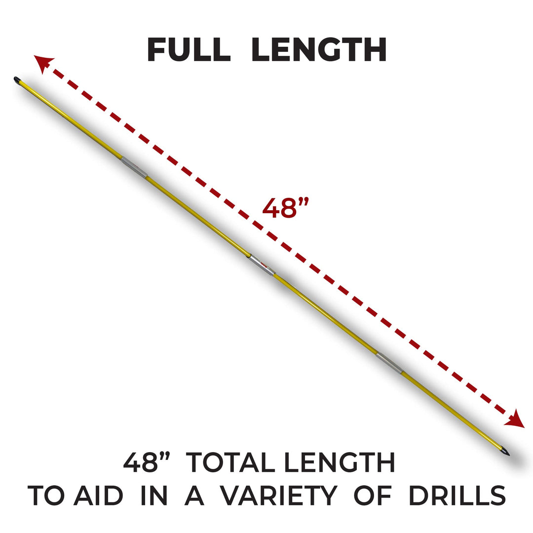 Golf Alignment Stick (Set of 2), Yellow
