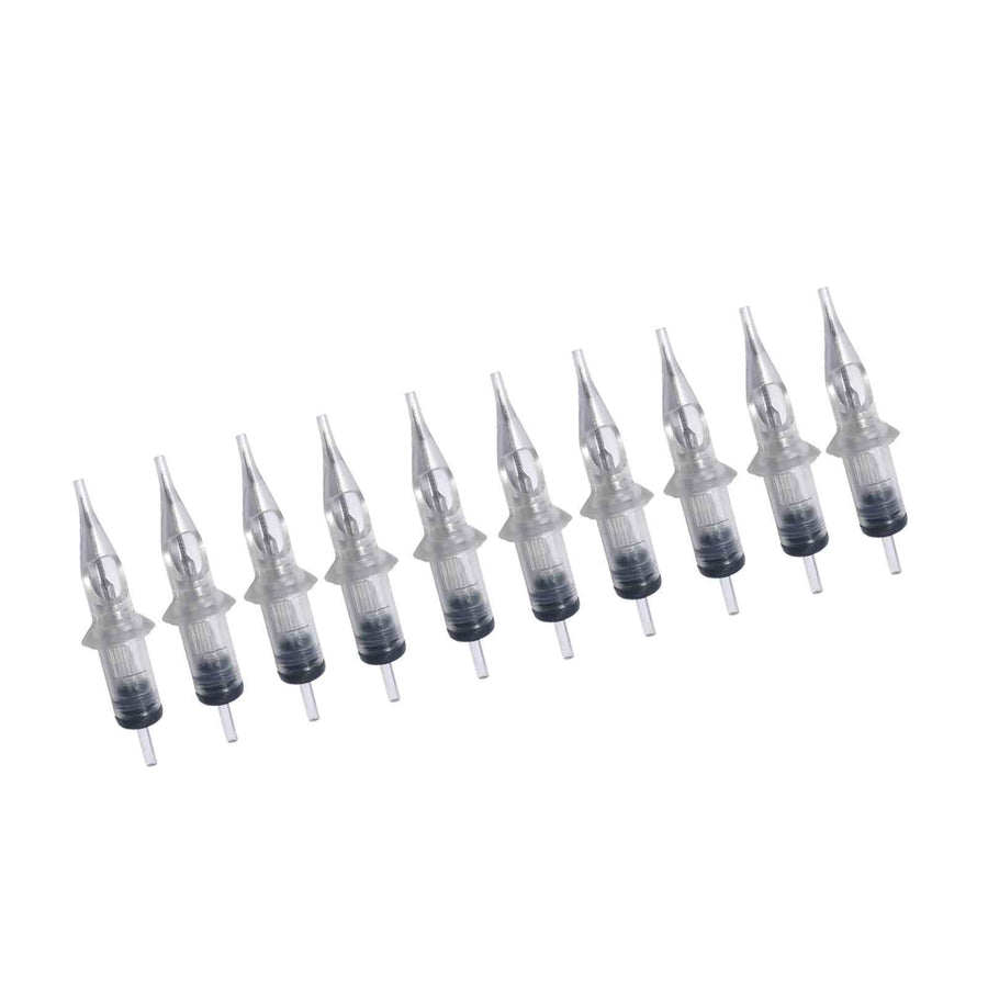 50pcs Assorted Disposable Cartridge Tattoo Needles Round Liner Mixed 3RL 5RL 7RL 9RL 11RL (50pcs #10 Bugpin RL)