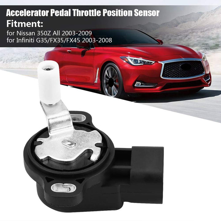 Throttle Position Sensor, 18919-AM810 Accelerator Pedal Throttle Position Sensor for Nissan 350Z 03-09 Infiniti G35/FX35, Black