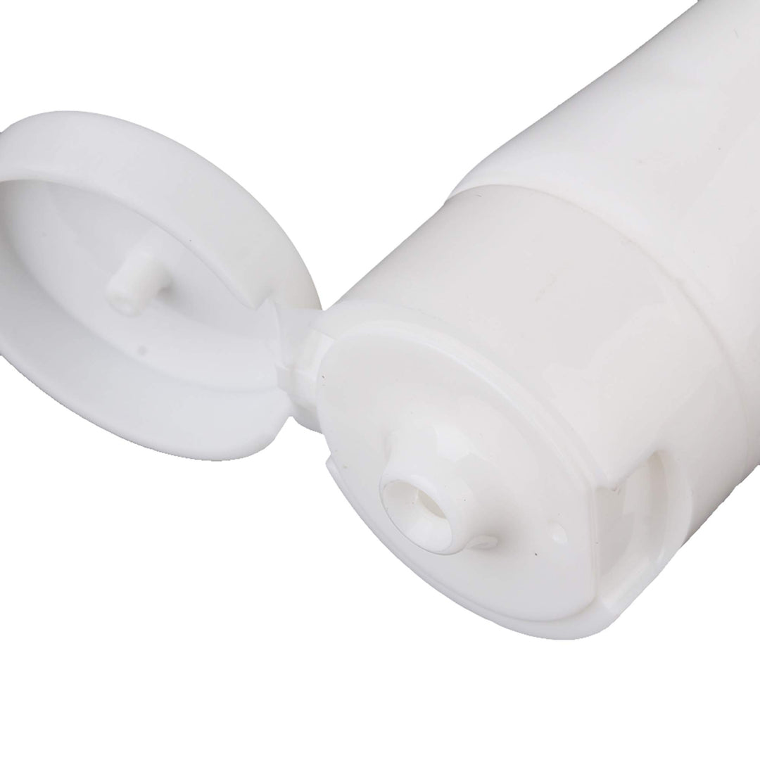 30ml White Soft Flip Plastic Empty Tube Cosmetic Cream Lotion Shampoo Travel Containers Pack of 10