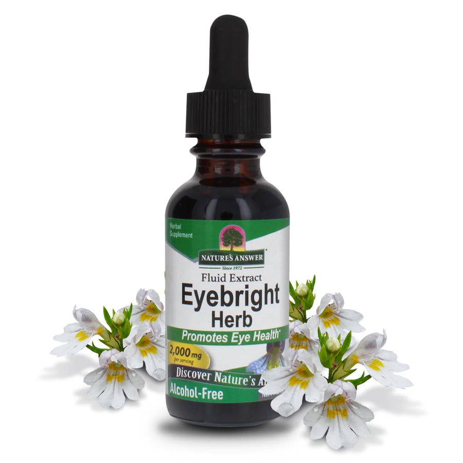 Eyebright Extract 1 Ounce | Vision & Eye Support | Alcohol Free, Vegan, Non GMO, Gluten Free, Kosher | Quick Absorption | Single Count
