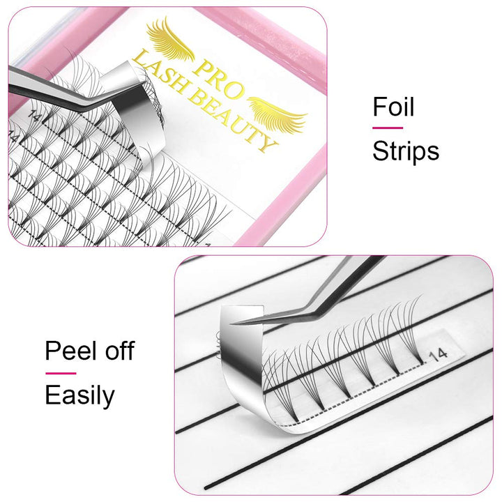 Premade Fans Eyelash Extensions 5D-D-0.10-13 Short Stem Premade Volume Eyelash Extensions 3D 5D 7D Volume Lash Extensions 9 to 20 mm Pre made Lash Fans C D Curl .07 .10(5D-D-0.10,13mm)