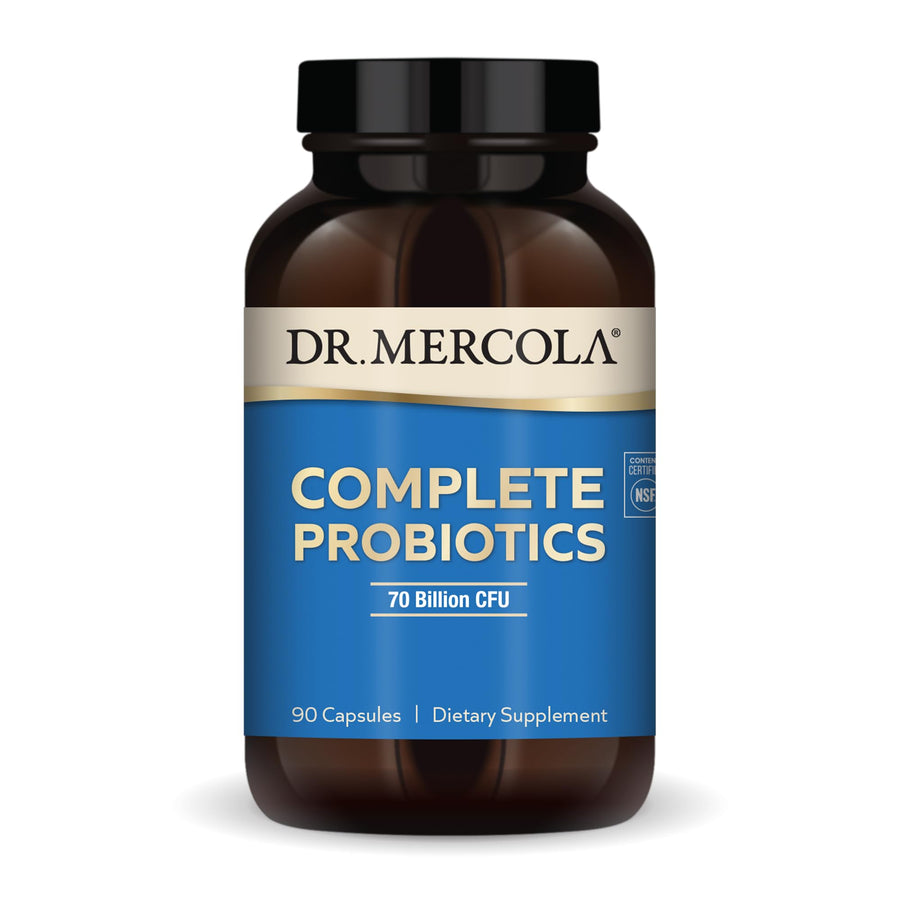 Complete Probiotics 70 Billion CFU, 90 Servings (90 Capsules), Dietary Supplement, Supports Digestive Health, Non GMO, NSF Certified