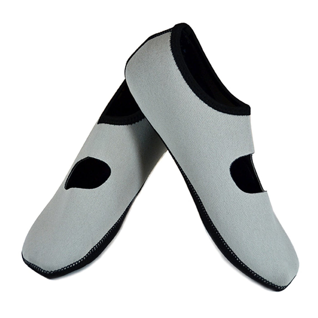 NuFoot, Mary Janes, Large, Gray