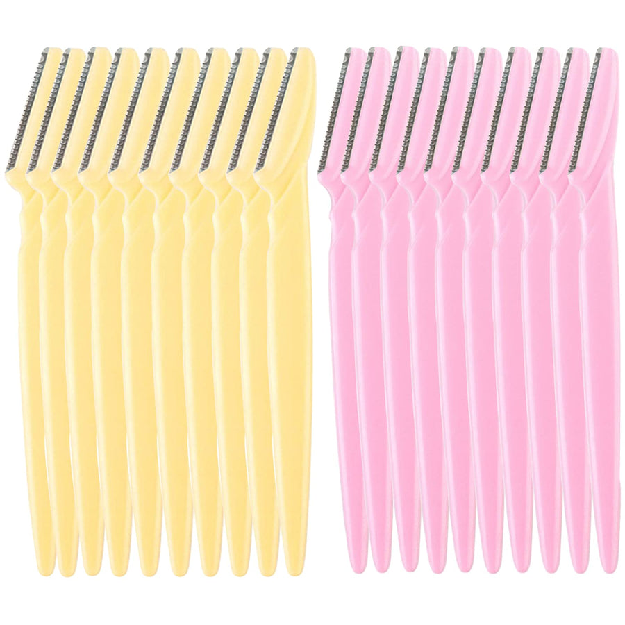 Eyebrow Razor, 20 Pcs Eyebrow Razors Multipurpose Exfoliating Dermaplaning Tool Trimming and Shaving Grooming Eyebrow Face Razor and Eyebrow Shaper For Women and Man