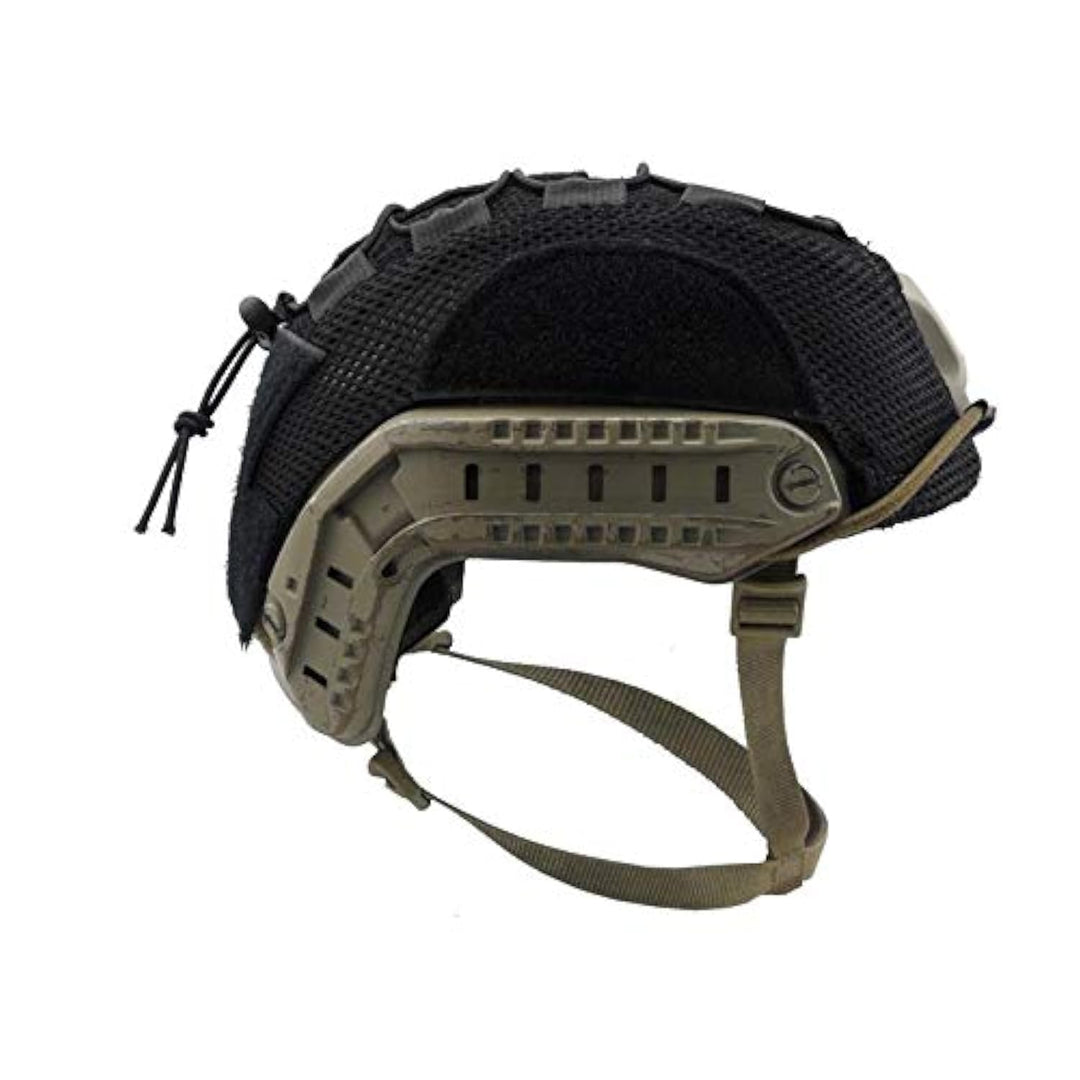 Multicam Mesh Helmet Cover for Ops-Core Fast Carbon Bump and XP Helmets (Black, Large)