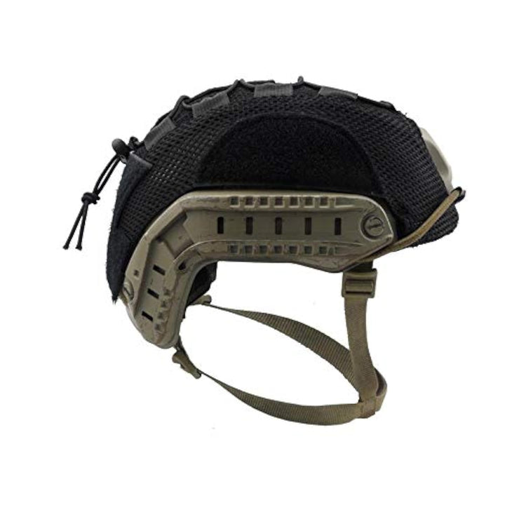 Multicam Mesh Helmet Cover for Ops-Core Fast Carbon Bump and XP Helmets (Black, Large)