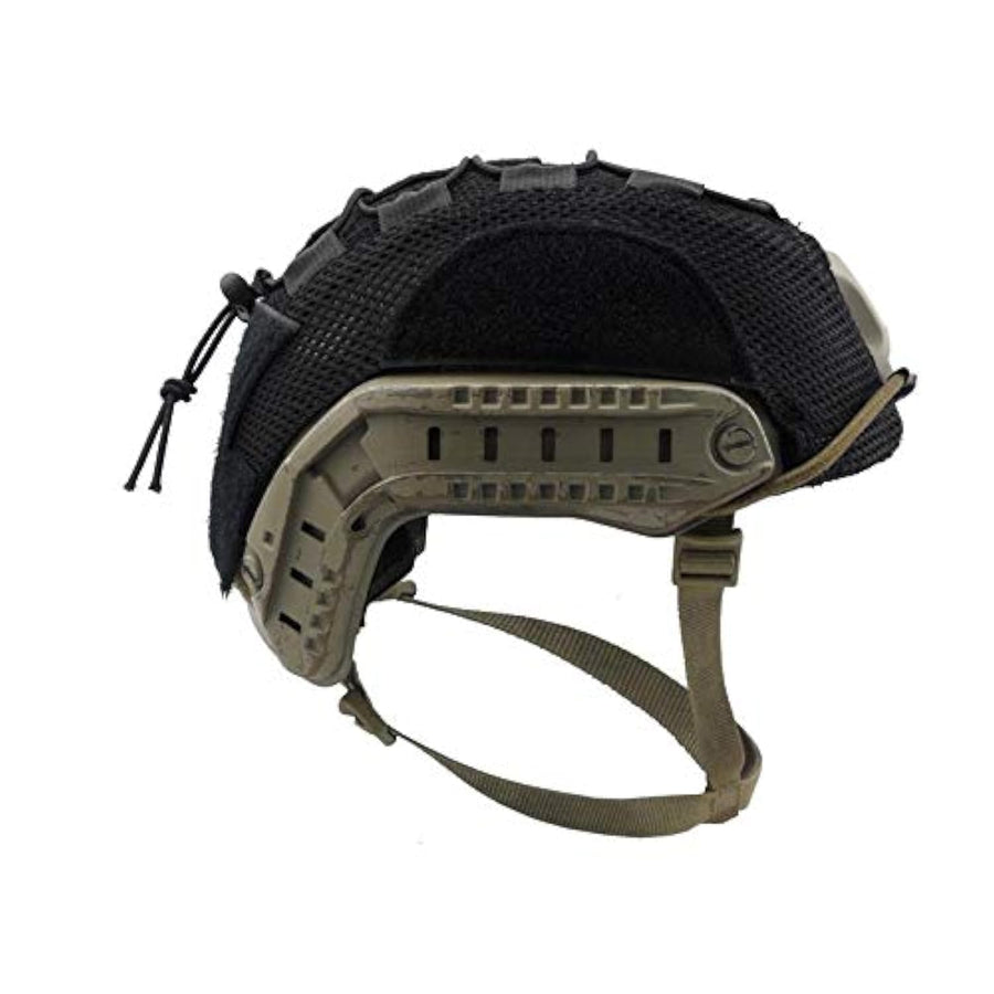 Multicam Mesh Helmet Cover for Ops-Core Fast Carbon Bump and XP Helmets (Black, Large)