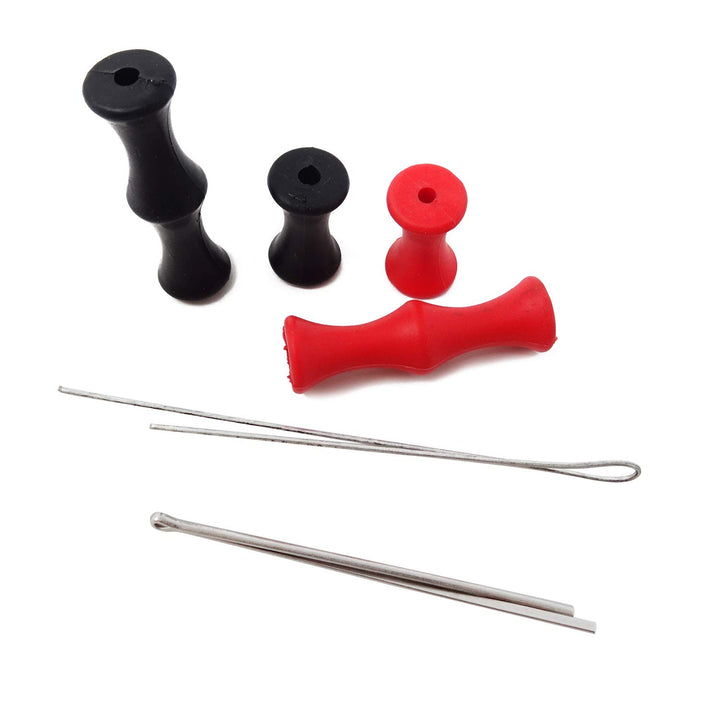 HONBAY 4 Sets Bowstring Finger Savers Finger Guards Archery Bowstring Finger Protector for Hunting or Bowfishing