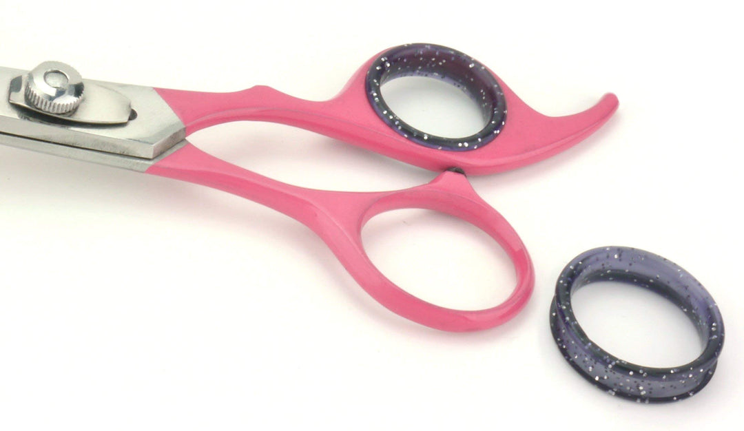 Silent Pet Grooming Kit for Dog, Cat and All Pet Grooming - A Quiet Alternative to Electric Clippers for Sensitive Pets (Left-Handed Pink)