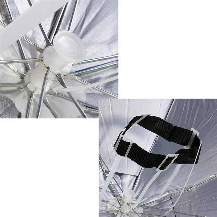 26 Diameter Fishing Headwear Umbrella Hat Dark Blue