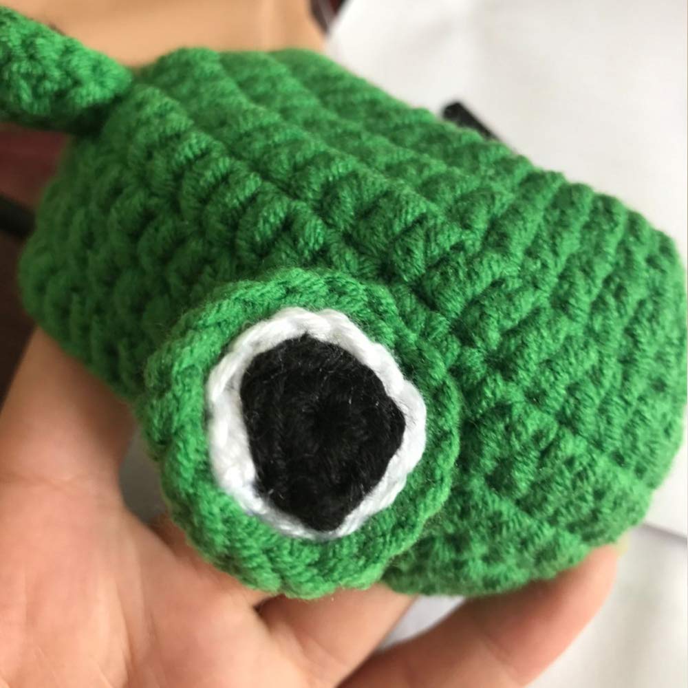 Adorable Pet Funny Hat Cartoon Frog Shape Pet Cap Weaving Puppy Cat Hat Pet Grooming Supplies for Everyday Decoration Christmas Halloween Decoration Use 1PCS