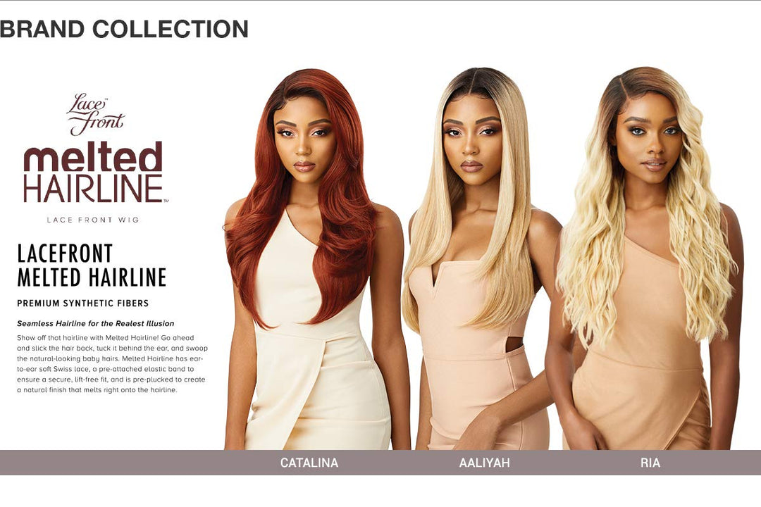 Premium Swiss Lace Front Wig Melted Hairline RIA Ear-to-Ear Soft Lace Pre-attached Elastic band Pre-Plucked (DR2/AUTBRN)