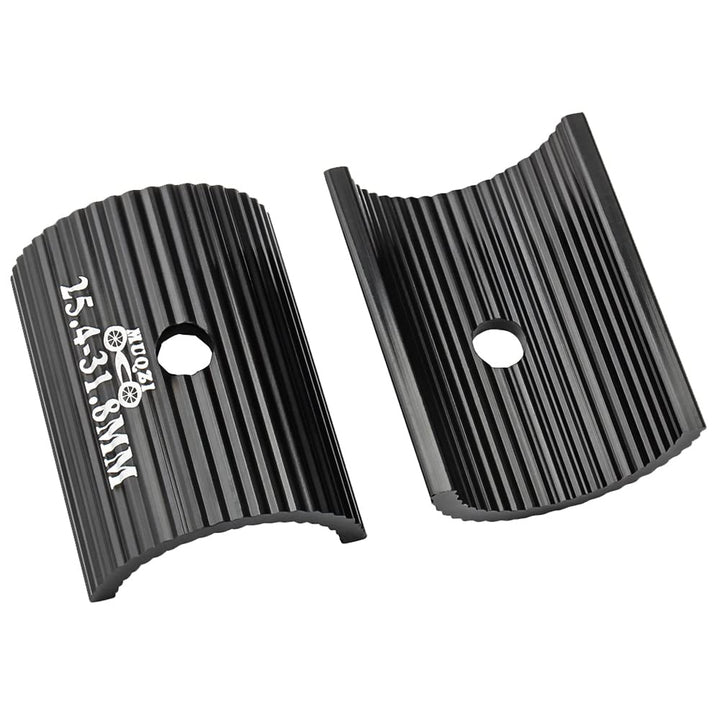 Bike Handlebar Shim, Aluminum Alloy Bicycle Handle Bar Spacer Sheet clamp 25.4 to 31.8mm Conversion Shims Adapter for MTB Cycling, Black