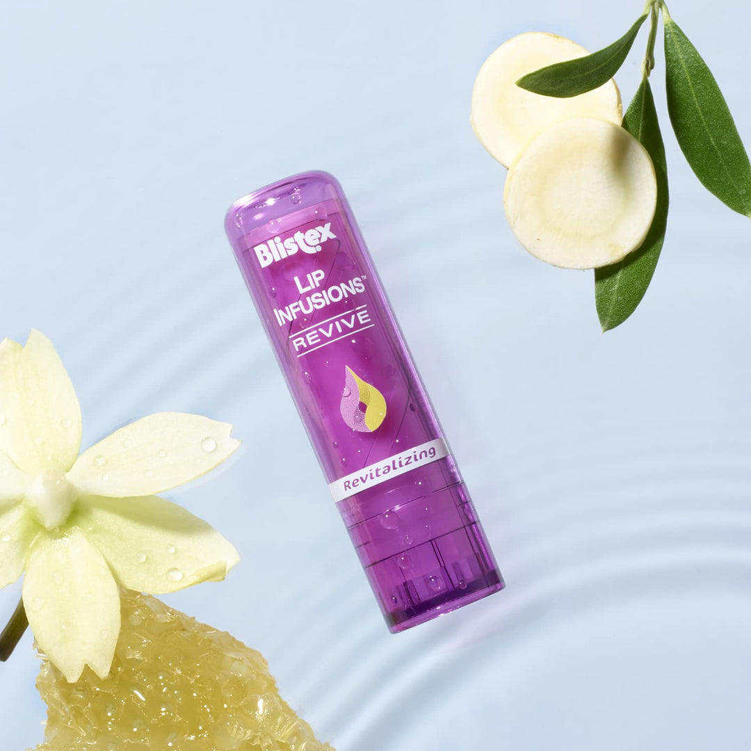 Lip Infusions Revive Lip Moisturizer, Chia Seed, Ginseng, 0.13 Oz