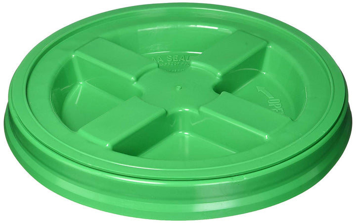 GAMMA2 Gamma Seal Lid - Pet Food Storage Container Lids - Fits 3.5, 5, 6, & 7 Gallon Buckets, Green, Made in USA