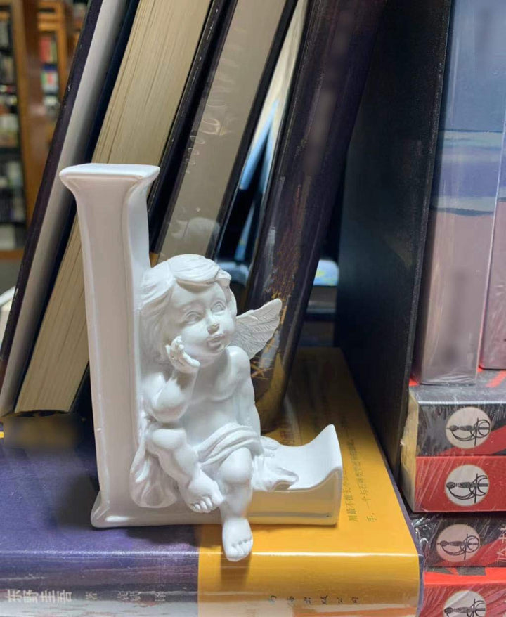 Set 4 Angel Figurines Cherub Figurine Statue Easter Religious Collectible Heart&Love Angel Figurines Home Wedding Centerpiece, Easter décor