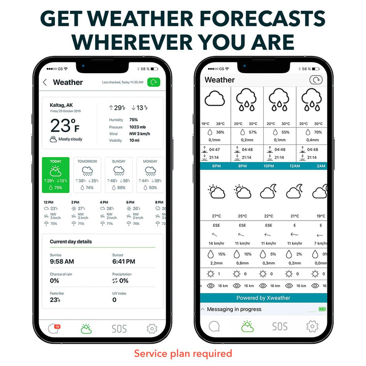 Satellite Communicator – Two-Way Global SMS Text Messenger & Email, Emergency SOS Alerting, Check-in & GPS Location – Android iOS Smartphone Accessory