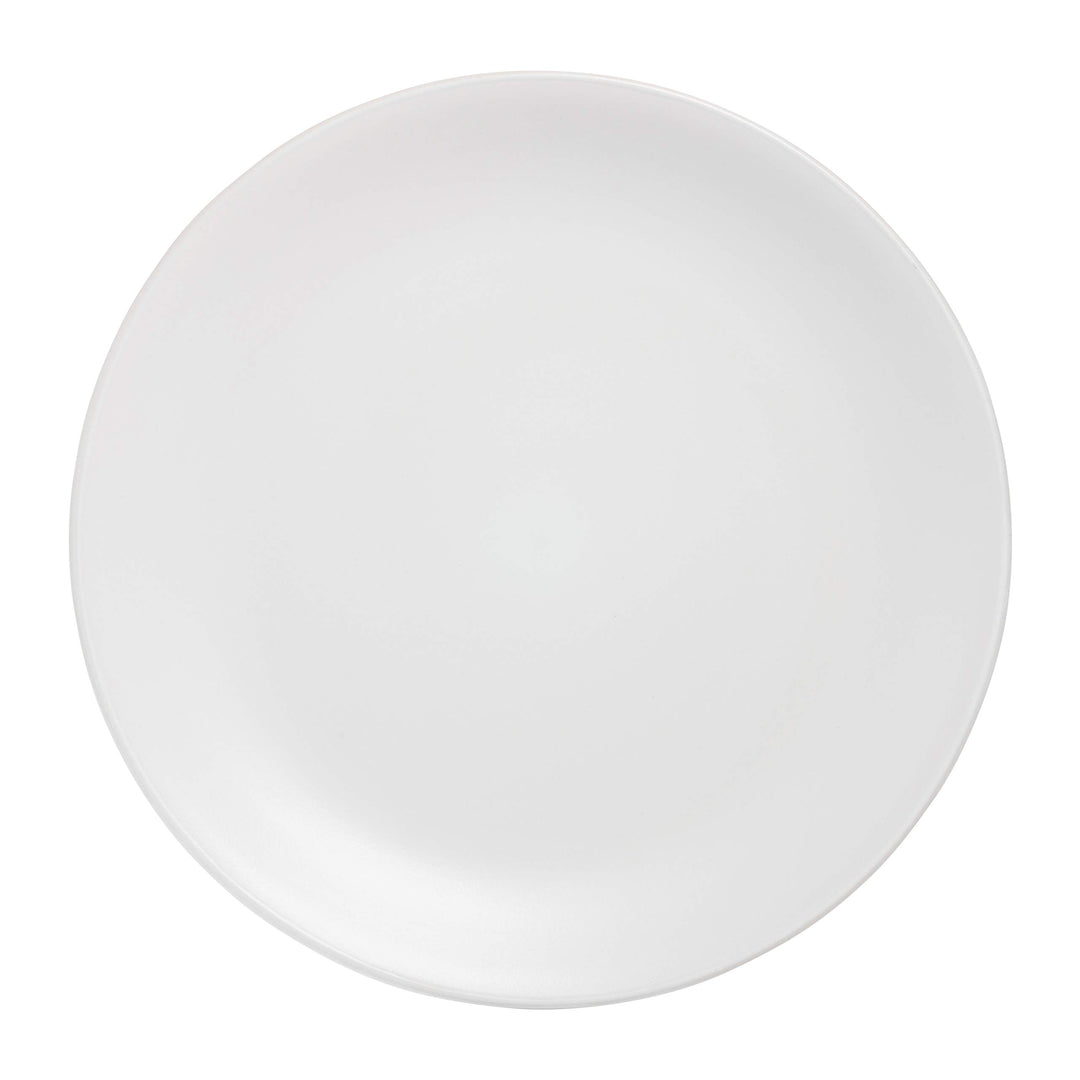 Wazee Matte 10.5 Coupe Dinner Plate, Set of 6, White