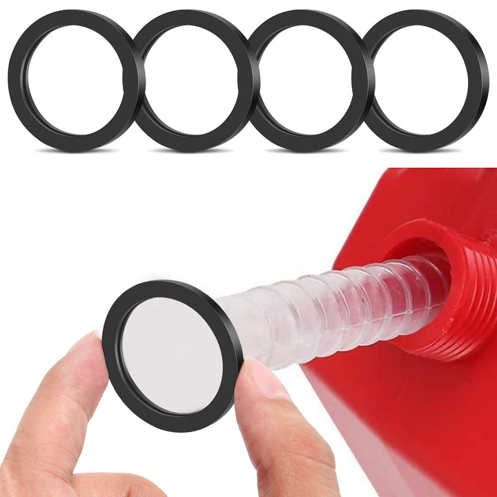 10 Pieces Replacement Gas Gaskets Gas Can Spout Gaskets Fuel Washer Seals Rubber Fuel Can Spout Seals Compatible with Most Gas Can Spout