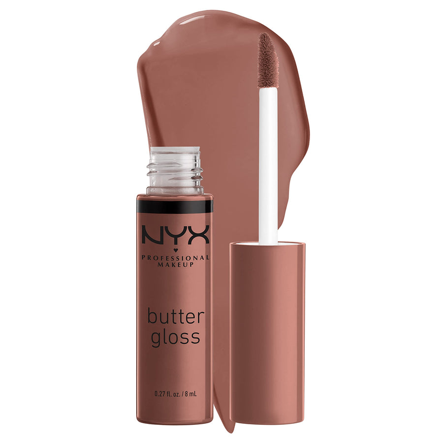 PROFESSIONAL MAKEUP Butter Gloss Brown Sugar, Non-Stick Lip Gloss - Butterscotch (Neutral Light Brown)